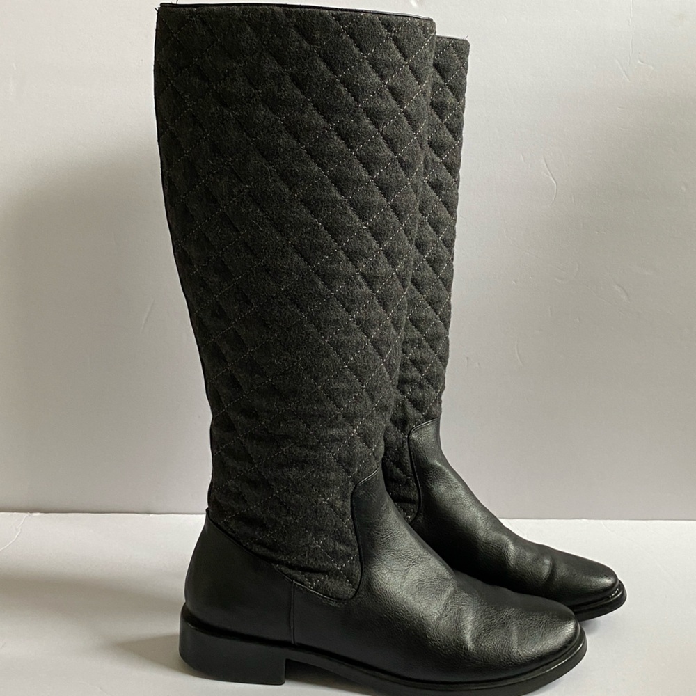 AEROSOLES Black Quilted Heeled Boots Women’s 8M - Picture 5 of 11